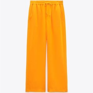 Zara straight pant Orange, NWT